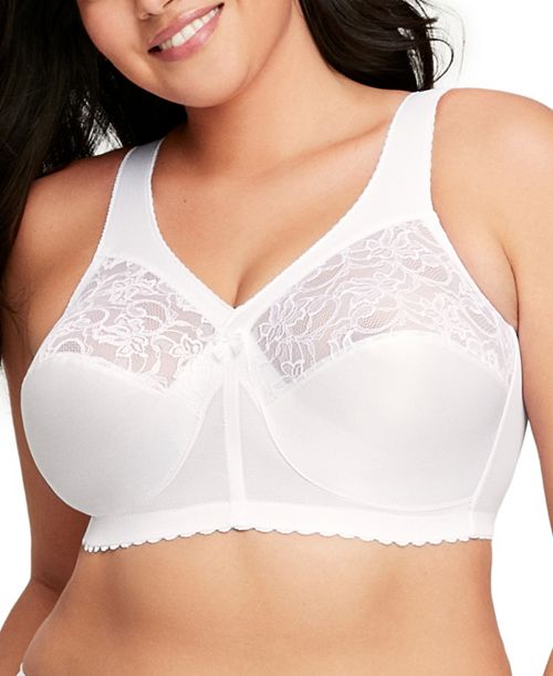 Glamorise Women's Full Figure Plus Size MagicLift Original Wirefree Support Bra 1000 Women's Fashion Shoes & Accessories