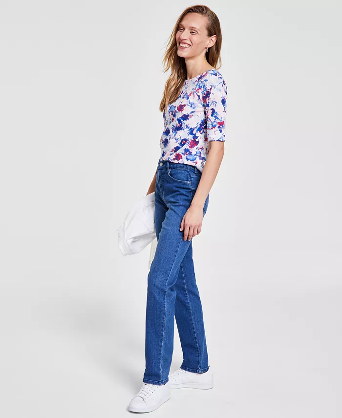 Gloria Vanderbilt Women's Amanda Classic Straight Jeans In Regular Short & Long Women's Fashion Shoes & Accessories