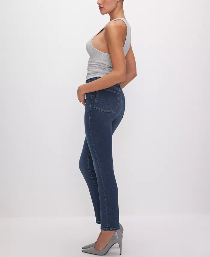 Good American Women's Good Legs Straight Jeans Women's Fashion Shoes & Accessories