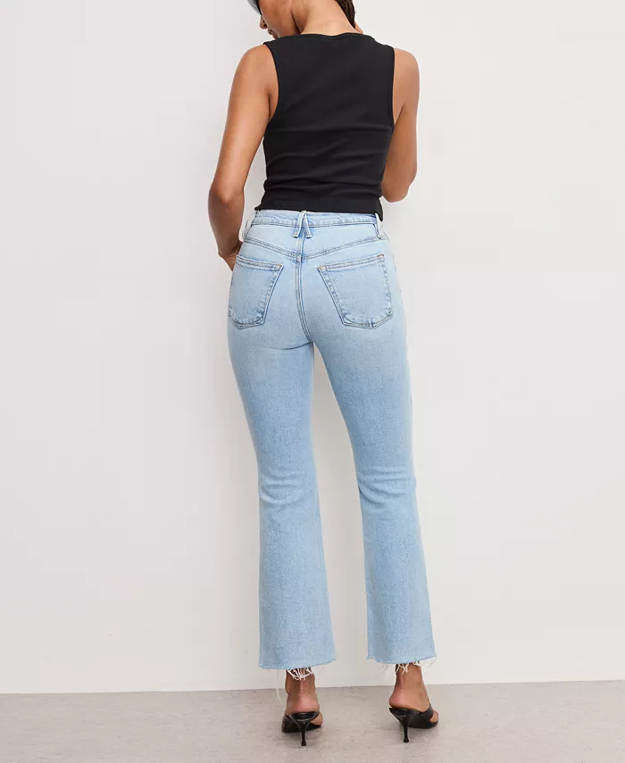 Good American Women's Good Standard Kick-Flare Jeans Women's Fashion Shoes & Accessories