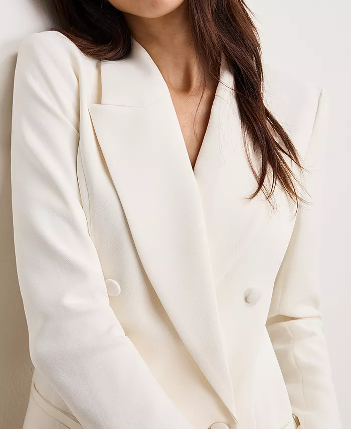 Good American Women's Luxe Suiting Exec Blazer Dress Women's Fashion Shoes & Accessories