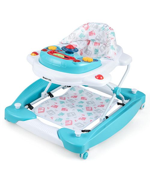 GOUUN 6 in 1 Foldable Baby Walker with Adjustable Height All Toys