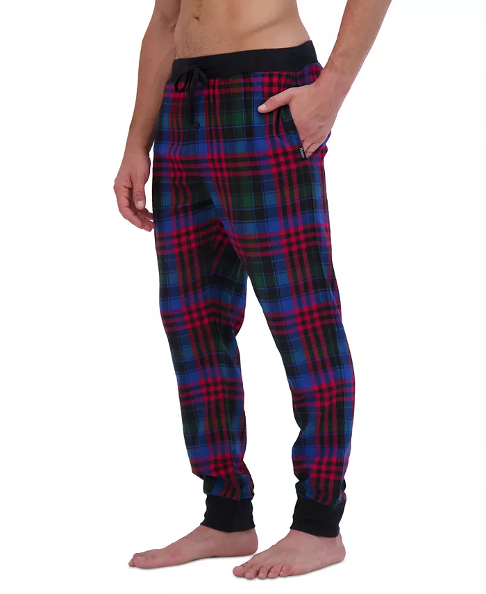 Hanes Men’s 2-Pc. Long-Sleeve Henley Crew Top & Ultra Soft Flannel Jogger Pant Sleep Set Men's Fashion & Accessories