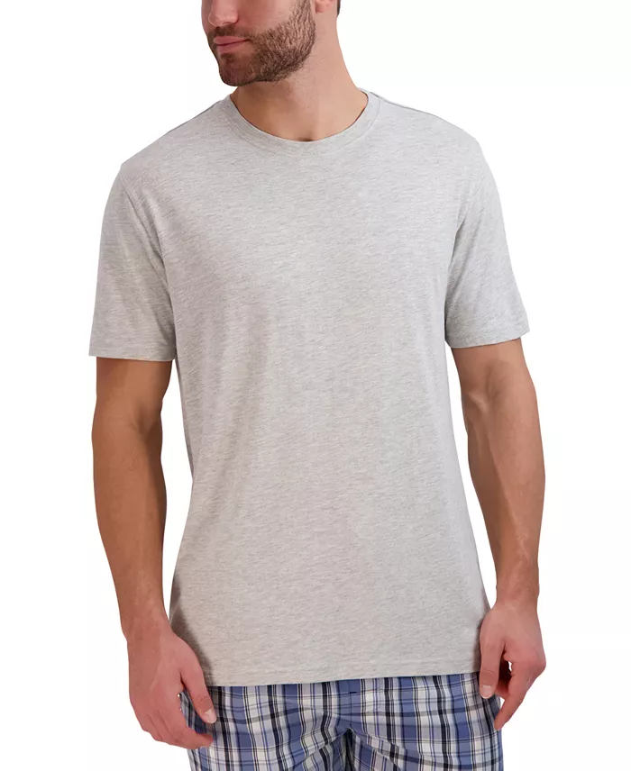 Hanes Men's 2-Pc. Relaxed-Fit Sleep T-Shirt & Stretch Plaid Pajama Pants Set Men's Fashion & Accessories
