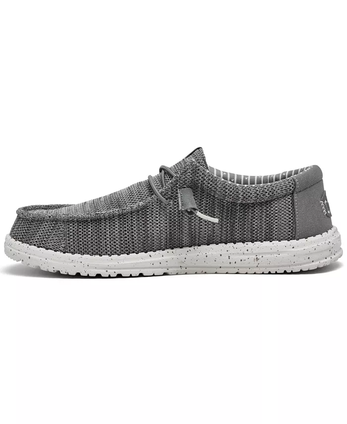 Hey Dude Men's Wally Stretch Sox Slip-On Casual Moccasin Sneakers From Finish Line Brands