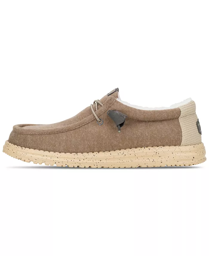 Hey Dude Men's Wally Warmth Knit Casual Moccasin Sneakers From Finish Line Brands