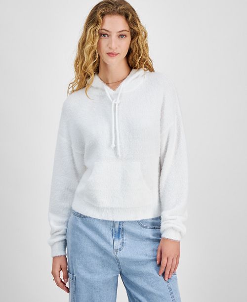Hippie Rose Juniors' Dropped-Shoulder Hoodie Juniors'