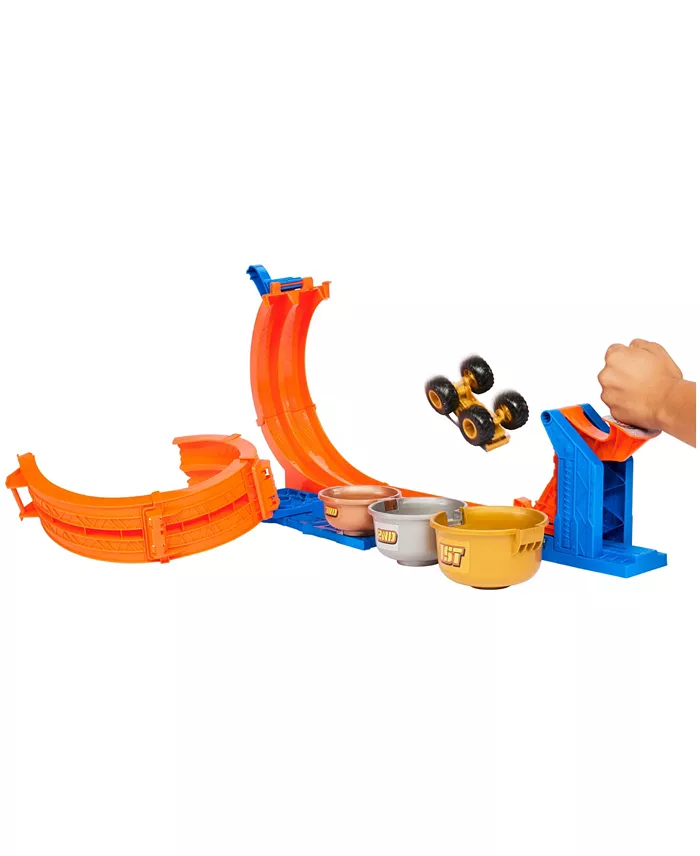 Hot Wheels Monster Trucks Loop-And-Flip Trophy Challenge Playset All Toys