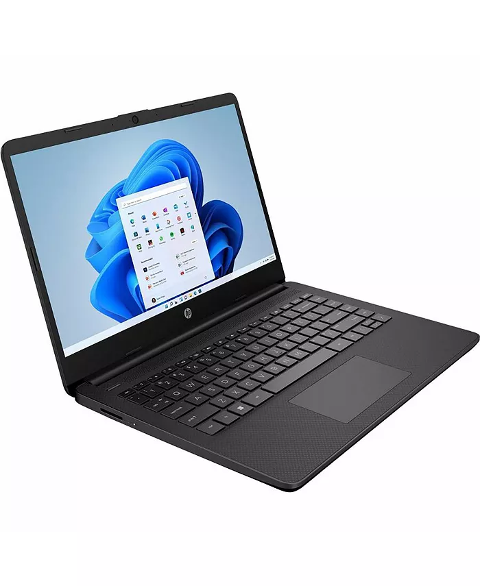 HP 14-dq3110nr 14" HD Laptop Intel Celeron N4500 1.1GHz 4GB RAM 64GB EMMC Windows 11 Home S Mode Jet Black Electronics