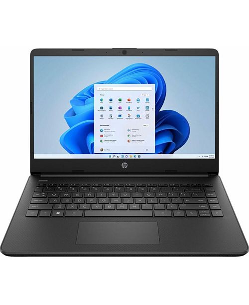 HP 14-dq3110nr 14" HD Laptop Intel Celeron N4500 1.1GHz 4GB RAM 64GB eMMC Windows 11 Home S Mode Jet Black Electronics