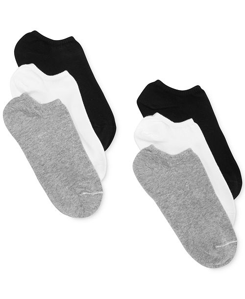 Hue Women's 6 Pack Cotton No Show Socks U6421 Women's Fashion Shoes & Accessories