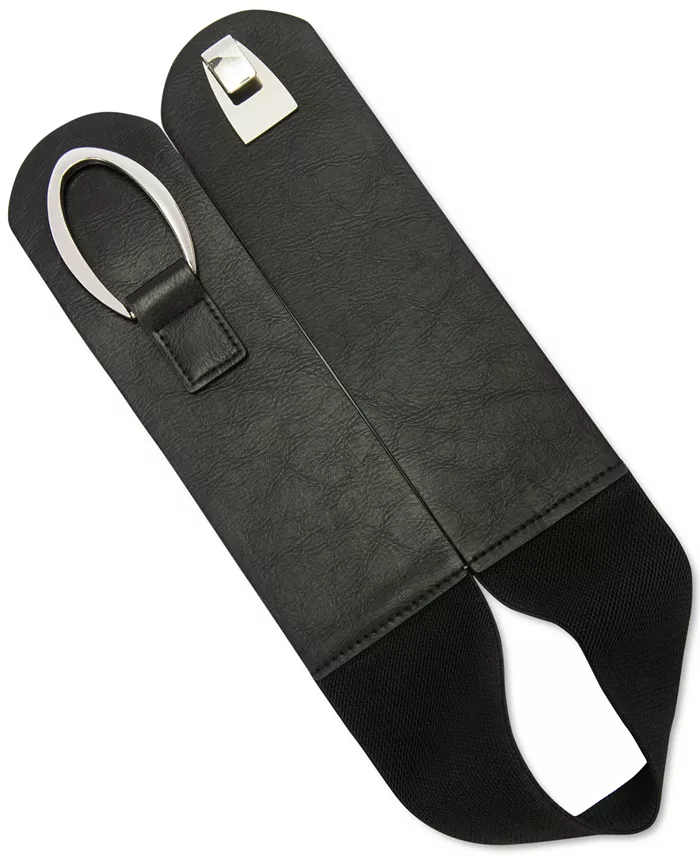 I.N.C. International Concepts Interlocking-Hook Stretch Belt Regular And Plus SizeInterlocking-Hook Stretch Belt Created For Macy's Women's Fashion Shoes & Accessories