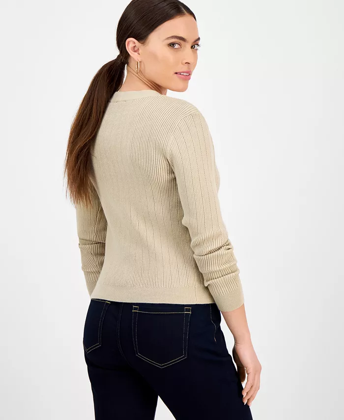I.N.C. International Concepts Petite Button-Front V-Neck Cardigan Exclusively At Macy's Women's Fashion Shoes & Accessories