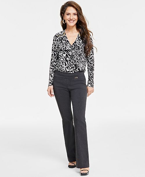 I.N.C. International Concepts Petite Mid-Rise Bootcut Pants Petite & Petite Short Created for Macy's Women's Fashion Shoes & Accessories