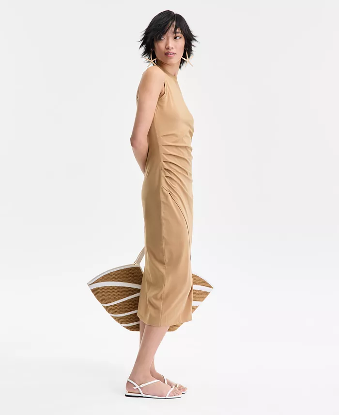 I.N.C. International Concepts Women's Faux-Wrap Midi Dress Exclusively At Macy's Women's Fashion Shoes & Accessories
