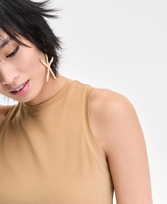 I.N.C. International Concepts Women's Faux-Wrap Midi Dress Exclusively At Macy's Women's Fashion Shoes & Accessories