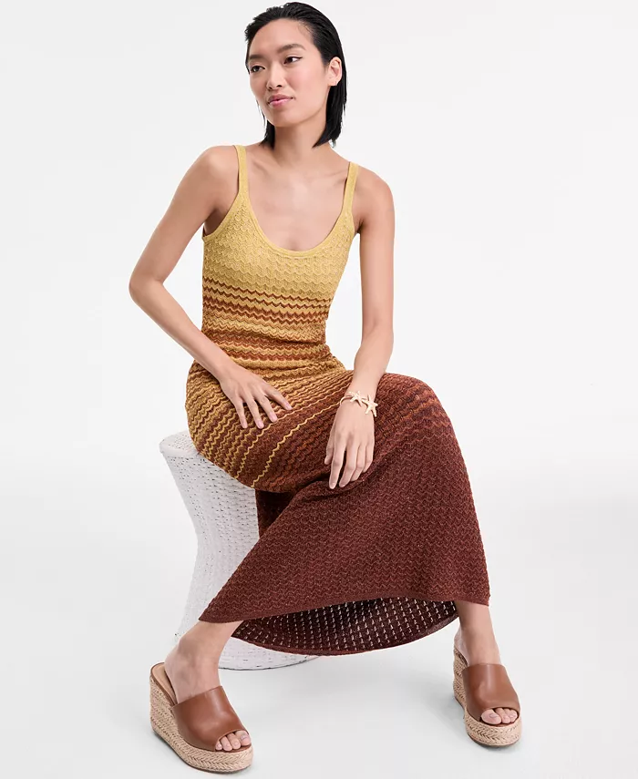 I.N.C. International Concepts Women's Ombré Sleeveless Sweater Dress Exclusively At Macy's Women's Fashion Shoes & Accessories