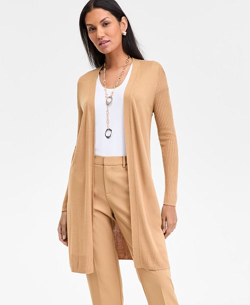 I.N.C. International Concepts Women's Open-Front Duster Created for Macy's Women's Fashion Shoes & Accessories