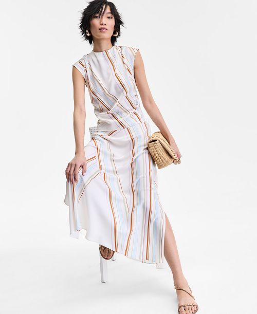 I.N.C. International Concepts Women's Striped Maxi Skirt Exclusively at Macy's Women's Fashion Shoes & Accessories