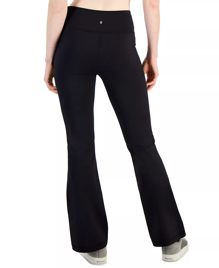ID Ideology Women's Petite High Rise Flare Leggings Created For Macy's Women's Fashion Shoes & Accessories
