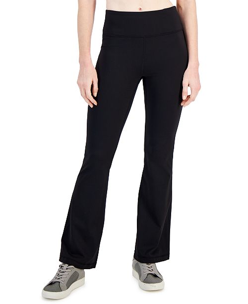 ID Ideology Women's Petite High Rise Flare Leggings Created for Macy's Women's Fashion Shoes & Accessories