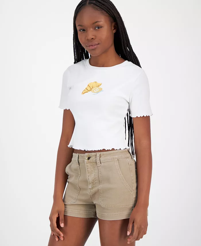 Indigo Rein Juniors' High-Rise Utility-Pocket Shorts Juniors'