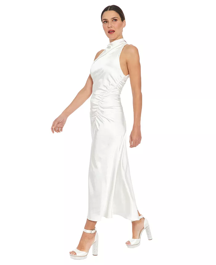 Ivy + Blu Women's Mock-Neck Jersey Sheath Dress Women's Fashion Shoes & Accessories