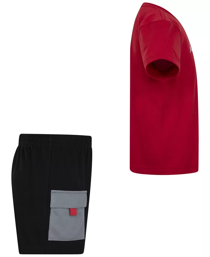 Jordan Little Boys 2-Piece 23 Flight Utility Shorts And T-Shirt Set Kids