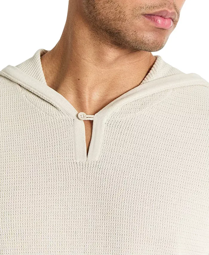 Kenneth Cole Men's 4-Way Stretch Die-Dyed Hooded Sweater Men's Fashion & Accessories