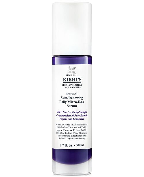 Kiehl's Since 1851 Micro-Dose Anti-Aging Retinol Serum with Ceramides and Peptide 1.7-oz. Beauty