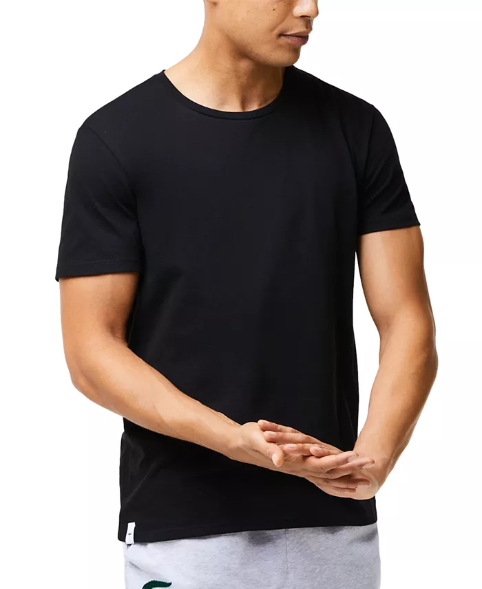 Lacoste Men's 3-Pack Essential Cotton Crew Neck Regular Fit Undershirts Men's Fashion & Accessories