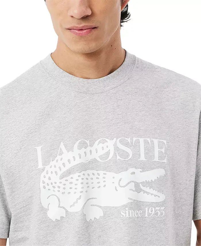Lacoste Men's Classic-Fit Logo Crocodile Graphic T-Shirt Men's Fashion & Accessories
