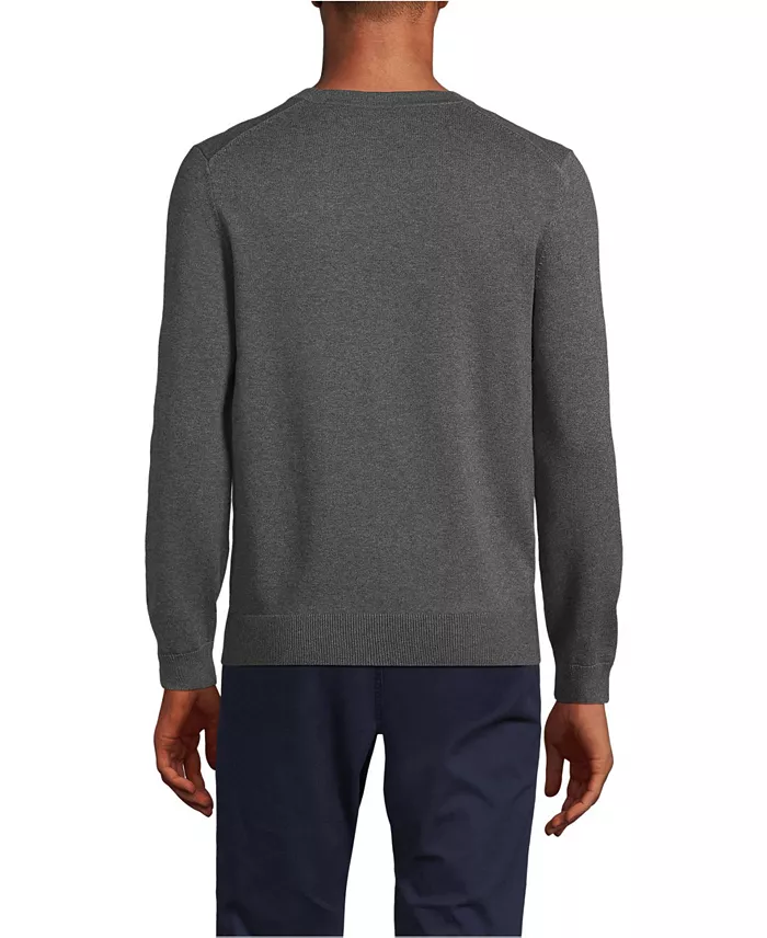 Lands' End Big & Tall Fine Gauge Cotton Cardigan Men's Fashion & Accessories