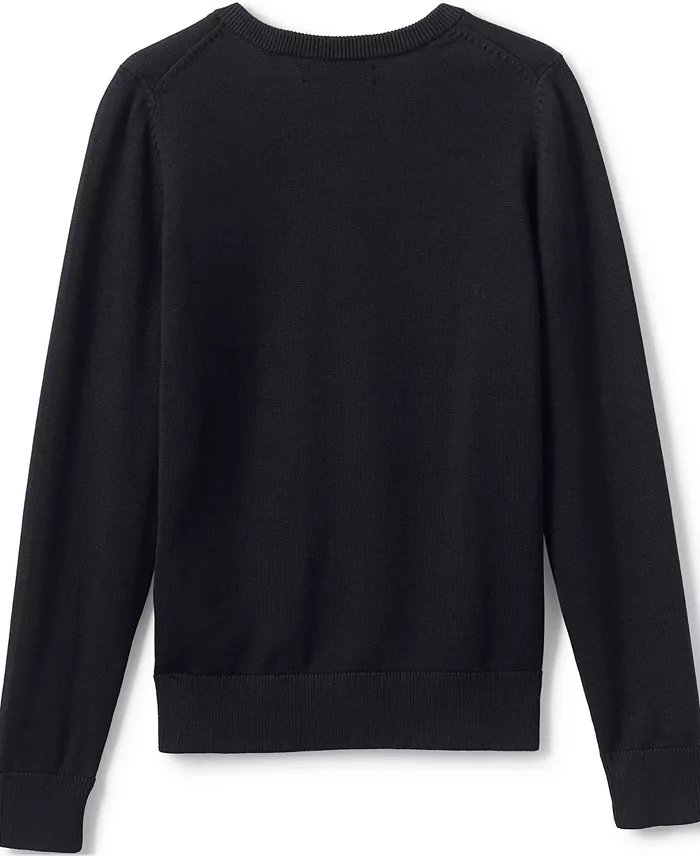 Lands' End Men's Cotton Modal Fine Gauge V-neck Sweater Men's Fashion & Accessories