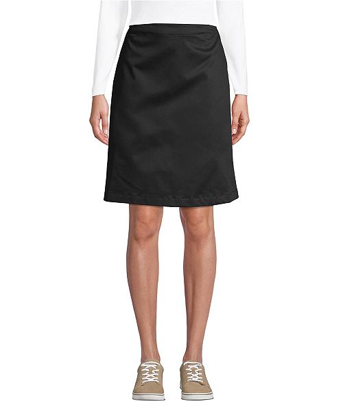 Lands' End Women's Blend Chino Skort Above Knee Women's Fashion Shoes & Accessories
