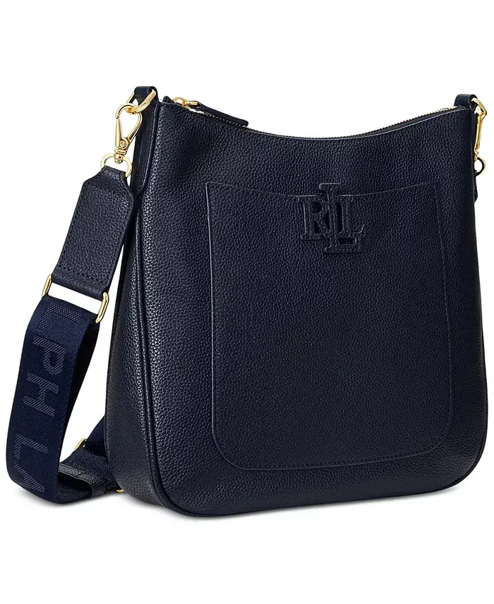 Lauren Ralph Lauren Cameryn Pebbled Leather Small Crossbody Handbags Purses & Accessories