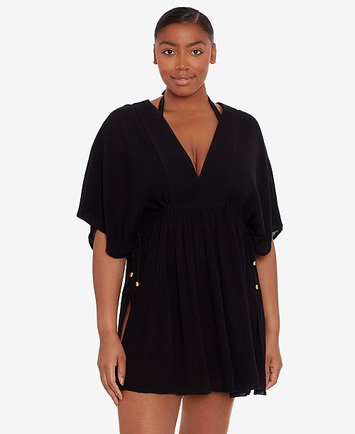 Lauren Ralph Lauren Lauren by Ralph Lauren Crinkle Rayon Tunic Women's Fashion Shoes & Accessories