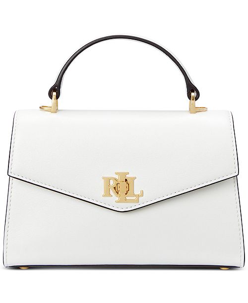 Lauren Ralph Lauren Leather Small Farrah Satchel Handbags Purses & Accessories