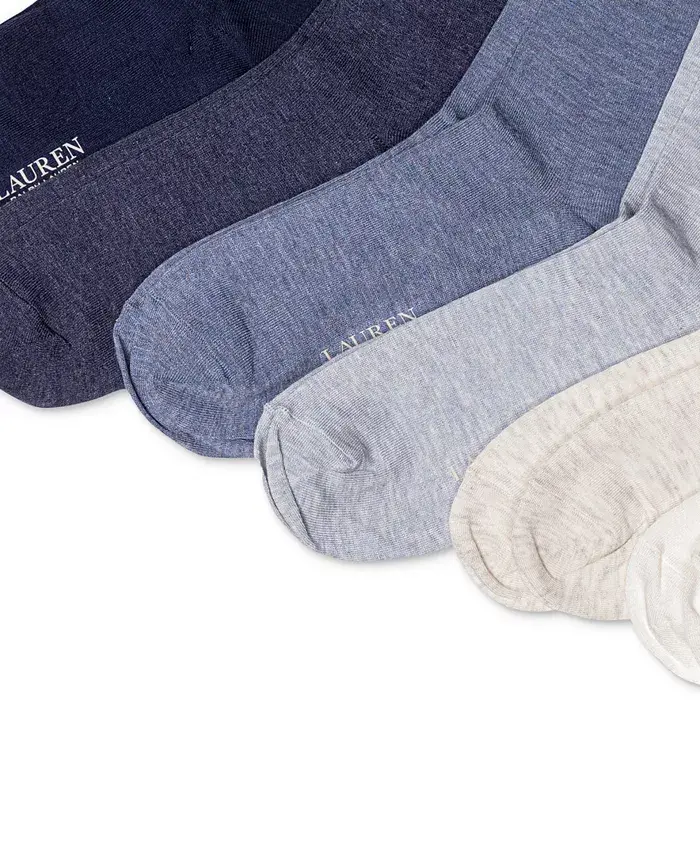 Lauren Ralph Lauren Women's 6 Pack Roll-Top Trouser Socks Women's Fashion Shoes & Accessories