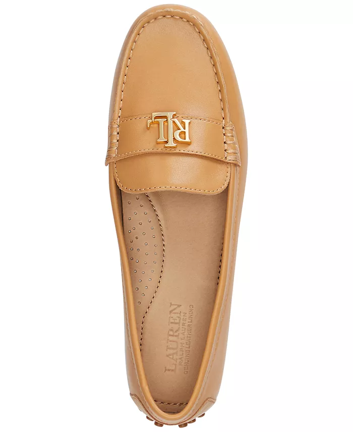 Lauren Ralph Lauren Women's Barnsbury Slip-On Driver Loafer Flats Women's Fashion Shoes & Accessories