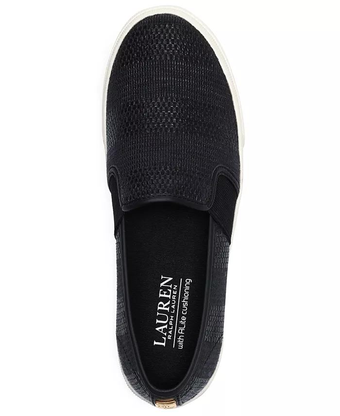 Lauren Ralph Lauren Women's Jinny Slip-On Sneakers Women's Fashion Shoes & Accessories