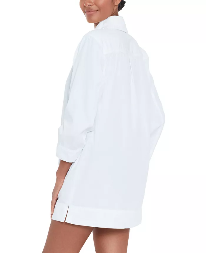 Lauren Ralph Lauren Women's Lace-Up Tunic Cover-Up Women's Fashion Shoes & Accessories