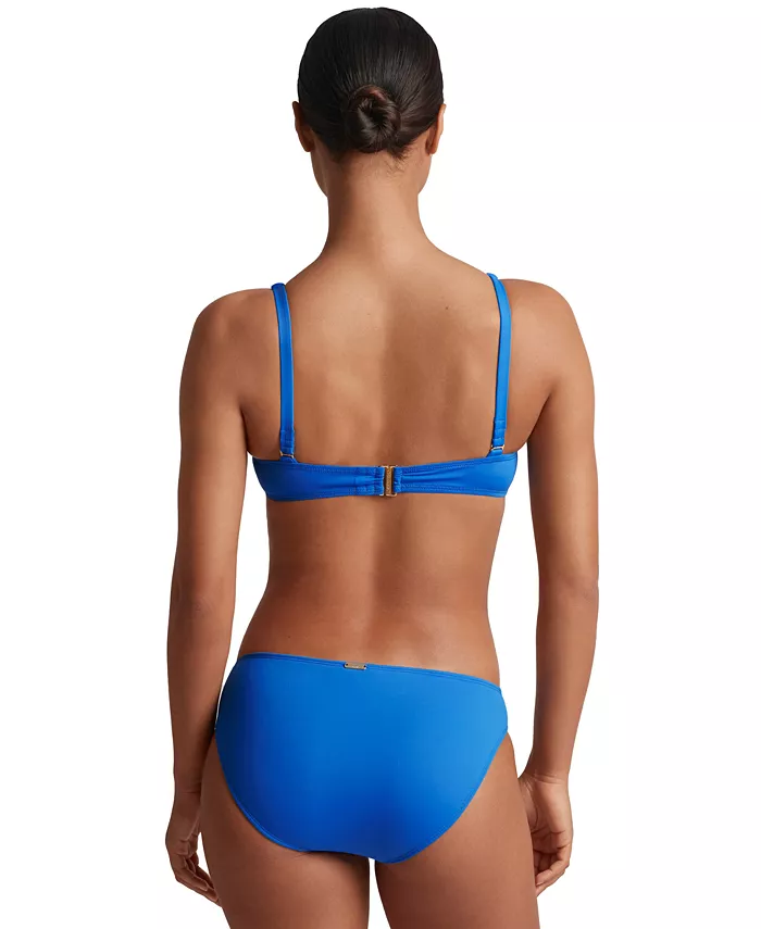 Lauren Ralph Lauren Women's Macrame O-Ring Bikini Top & Bottoms Women's Fashion Shoes & Accessories