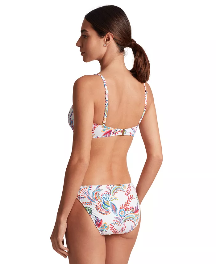 Lauren Ralph Lauren Women's Printed Twist-Front Underwire Bikini Top & Twist-Side Hipster Bikini Bottoms Women's Fashion Shoes & Accessories