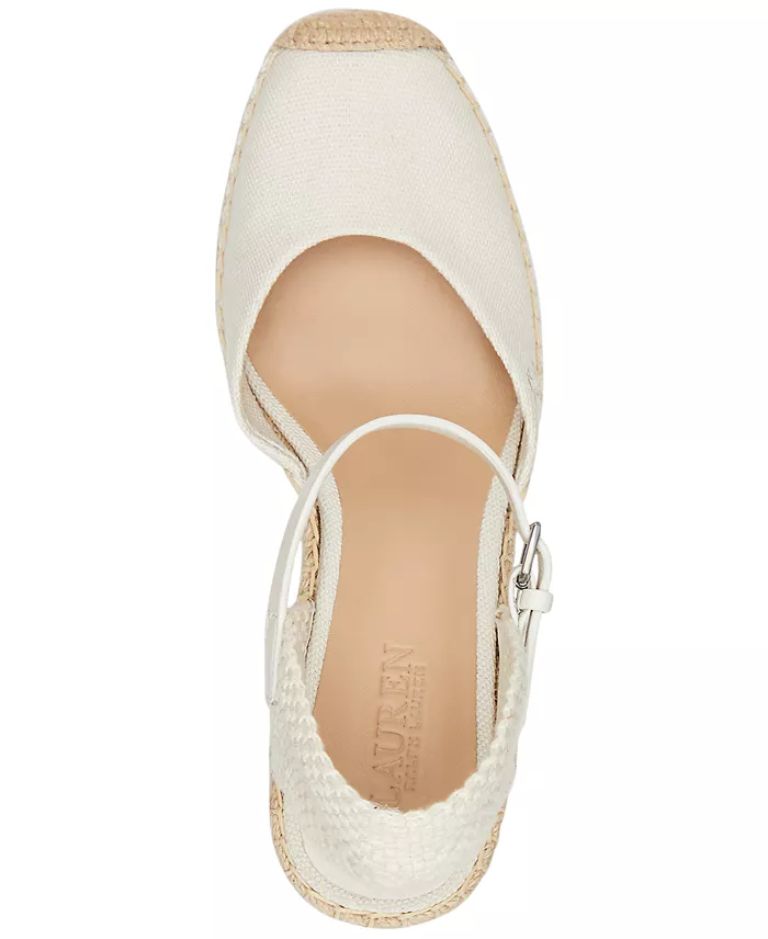 Lauren Ralph Lauren Women's Robby Espadrille Wedge Pumps Women's Fashion Shoes & Accessories