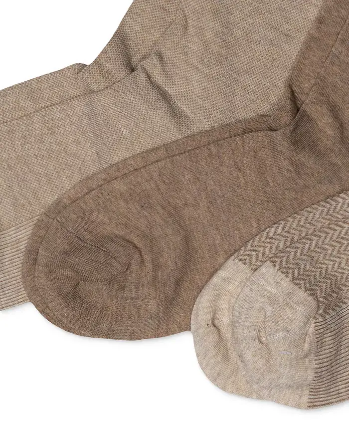 Lauren Ralph Lauren Women's Tweed Cotton Trouser 3 Pack Socks Women's Fashion Shoes & Accessories