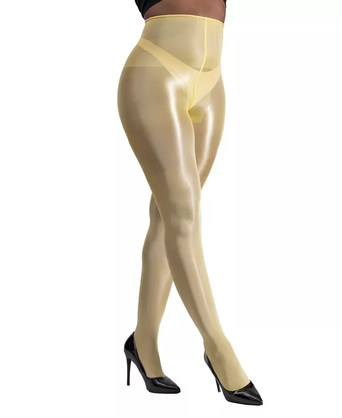 LECHERY Women's Lustrous Silky Shiny 20 Denier Sheer High-Waist Pantyhose Tights SKU11002-PK Women's Fashion Shoes & Accessories