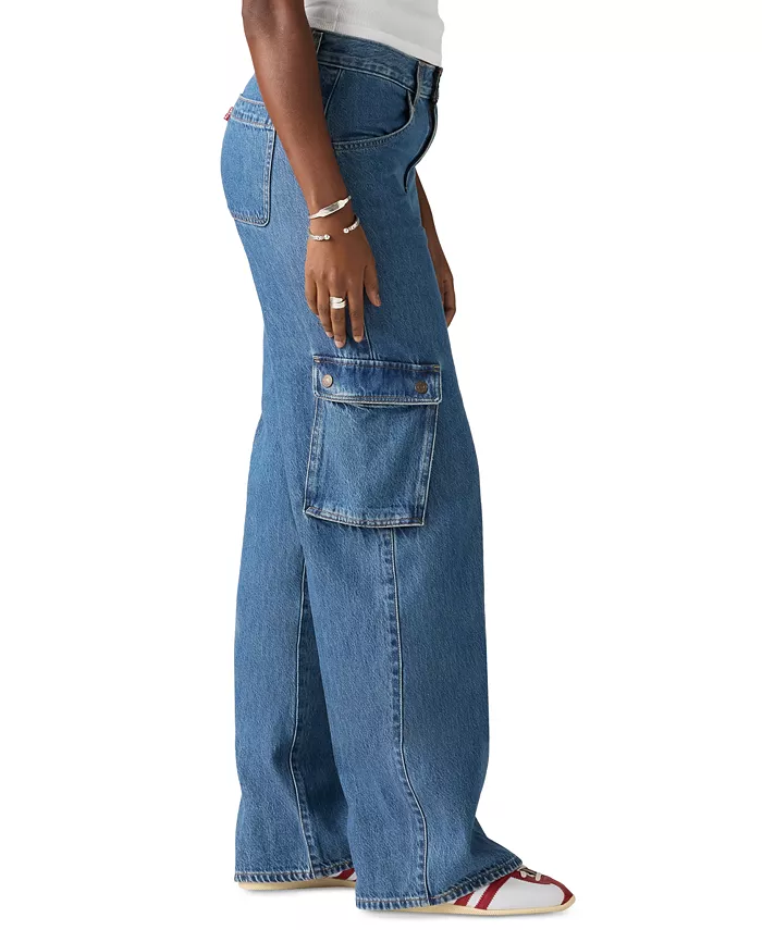 Levi's Women's Super Low Loose-Fit Cargo Jeans Women's Fashion Shoes & Accessories