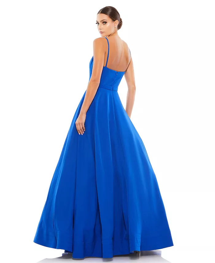 Mac Duggal Women's Ieena Classic A-Line V-Neck Ballgown Women's Fashion Shoes & Accessories