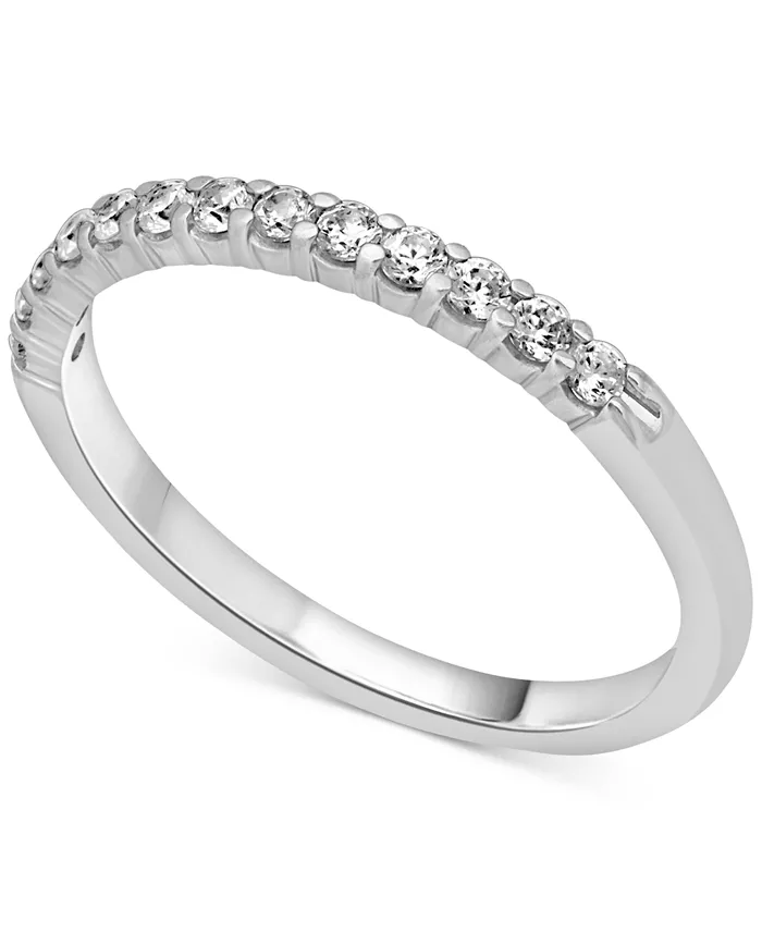 Macy's Diamond Band (1/4 Ct. T.w.) In 14k White Yellow Or Rose Gold Jewelry & Watches